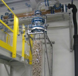 Accessories for glass reactors type distillation column